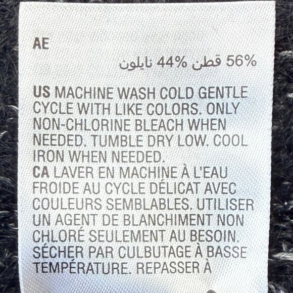 Long Back Striped Fuzzy Sweater Women M Gray INC International Concepts - Picture 5 of 8